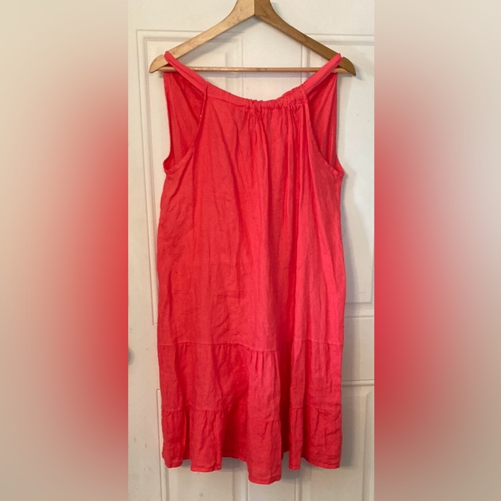 NWT Bellambra 100% Pure Linen Cherry Shift Dress - Made in Italy